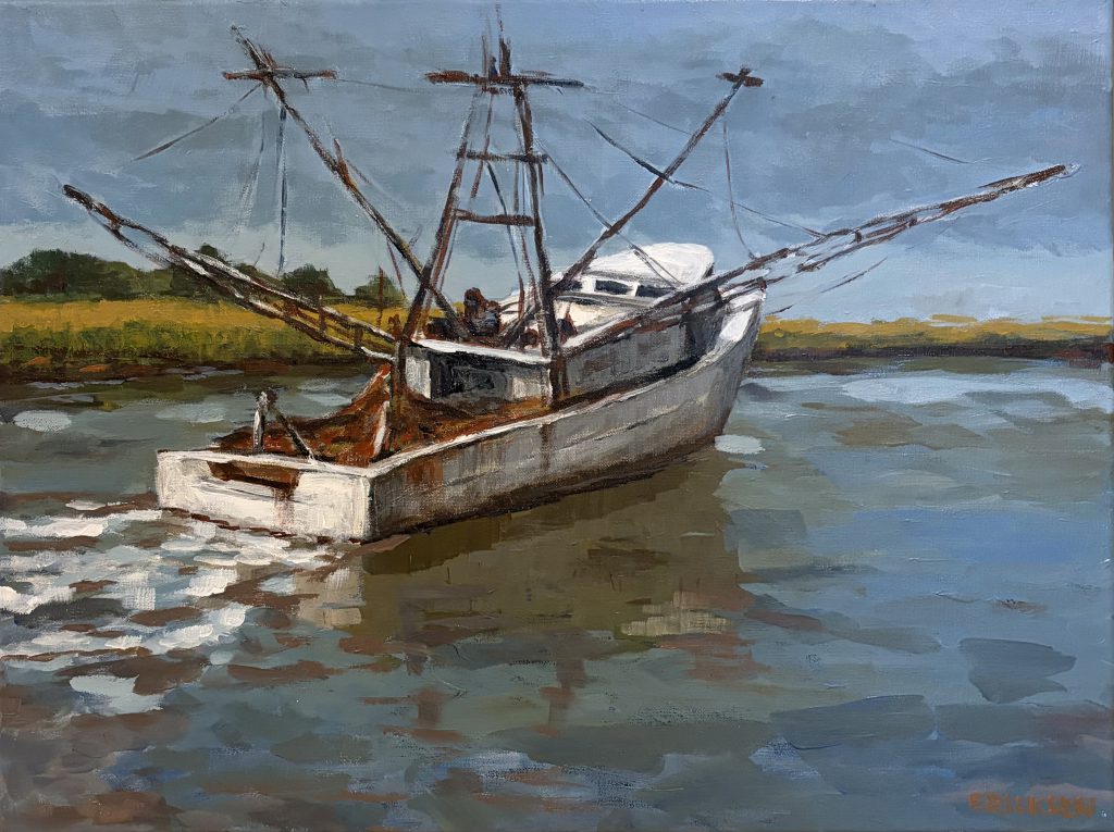 painting of shrimp boat